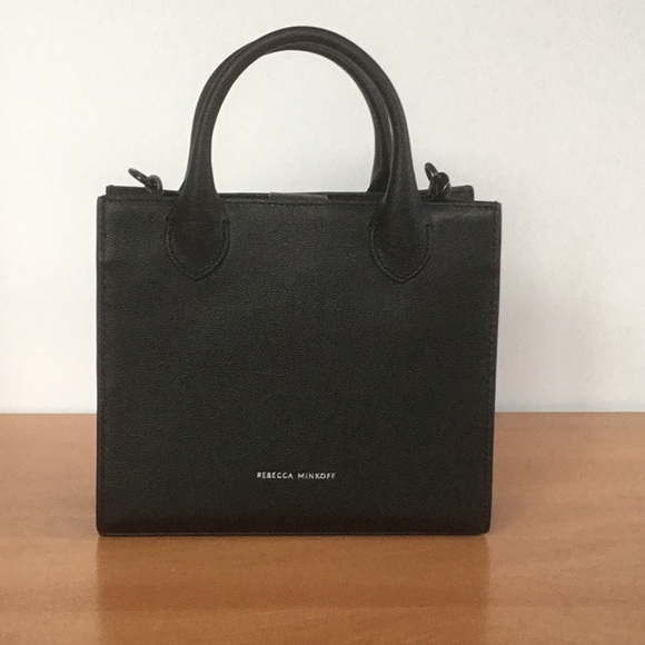 Rebecca Minkoff Megan Mini Tote In Black - Picture 2 of 5